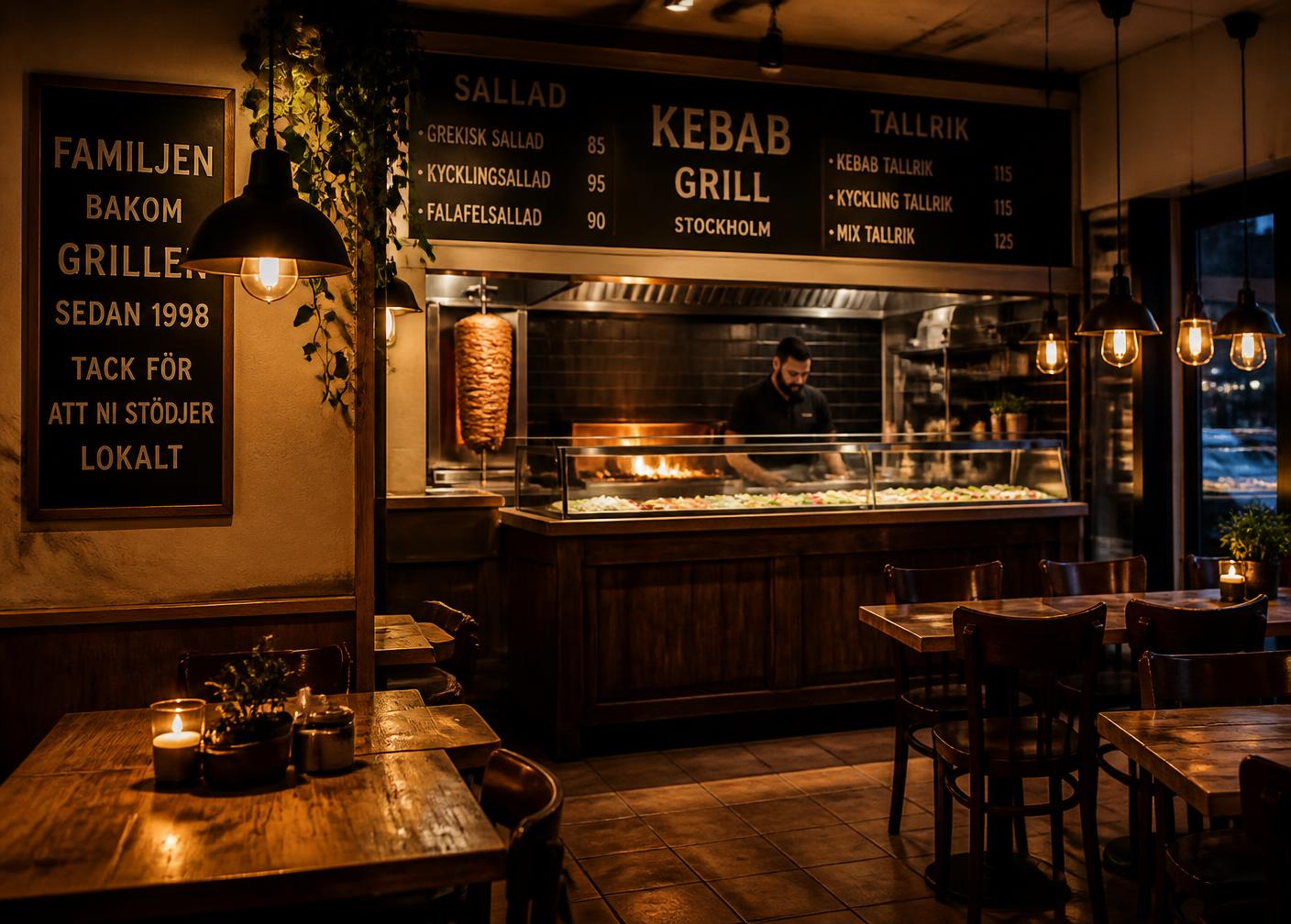 Interiören hos Bekhal Kebab
